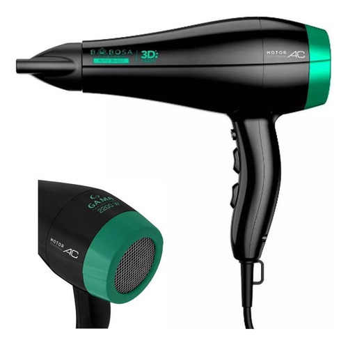 Secador De Cabelo Profissional Babosa 3d 2200w Confortavel